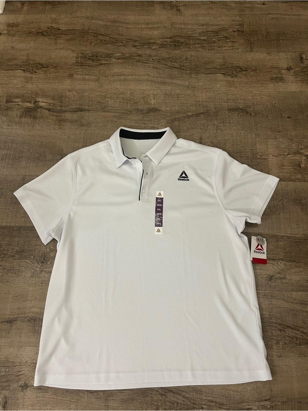 Reebok White Polo Tank Top Men’s 2XL New